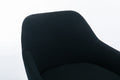 046 Mesh Fabric Home Office 360 Swivel Chair Adjustable Height With Gold Metal Base,Black Solid Black Office Sponge Wipe Clean Modern Office Chairs Tufted Back Foam Adjustable Height Fabric Mesh