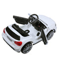 6V Mercedes Benz Amg Electric Vehicle, Kid Ride On Car With Parental Remote Control, Mp3 Player Headlights Opening Doors, For Children 3 8, White White Polypropylene