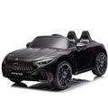 24V Ride On Car W Parent Remote Control,Seat Width 18.11 Inch,Licensed Mercedes Benz Sl63 Car For Kids,200W Speed1.86 4.97Mph Secure Slow Start,Bluetooth,Led,Headlight, Music Player & Horn, Soft