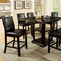 Transitional Dining Room Counter Height Chairs Set Of 2Pc High Chairs Only Brown Cherry Unique Curved Back Espressopadded Seat Brown Brown Dining Room Contemporary,Modern Dining Chairs Solid Back Solid Wood