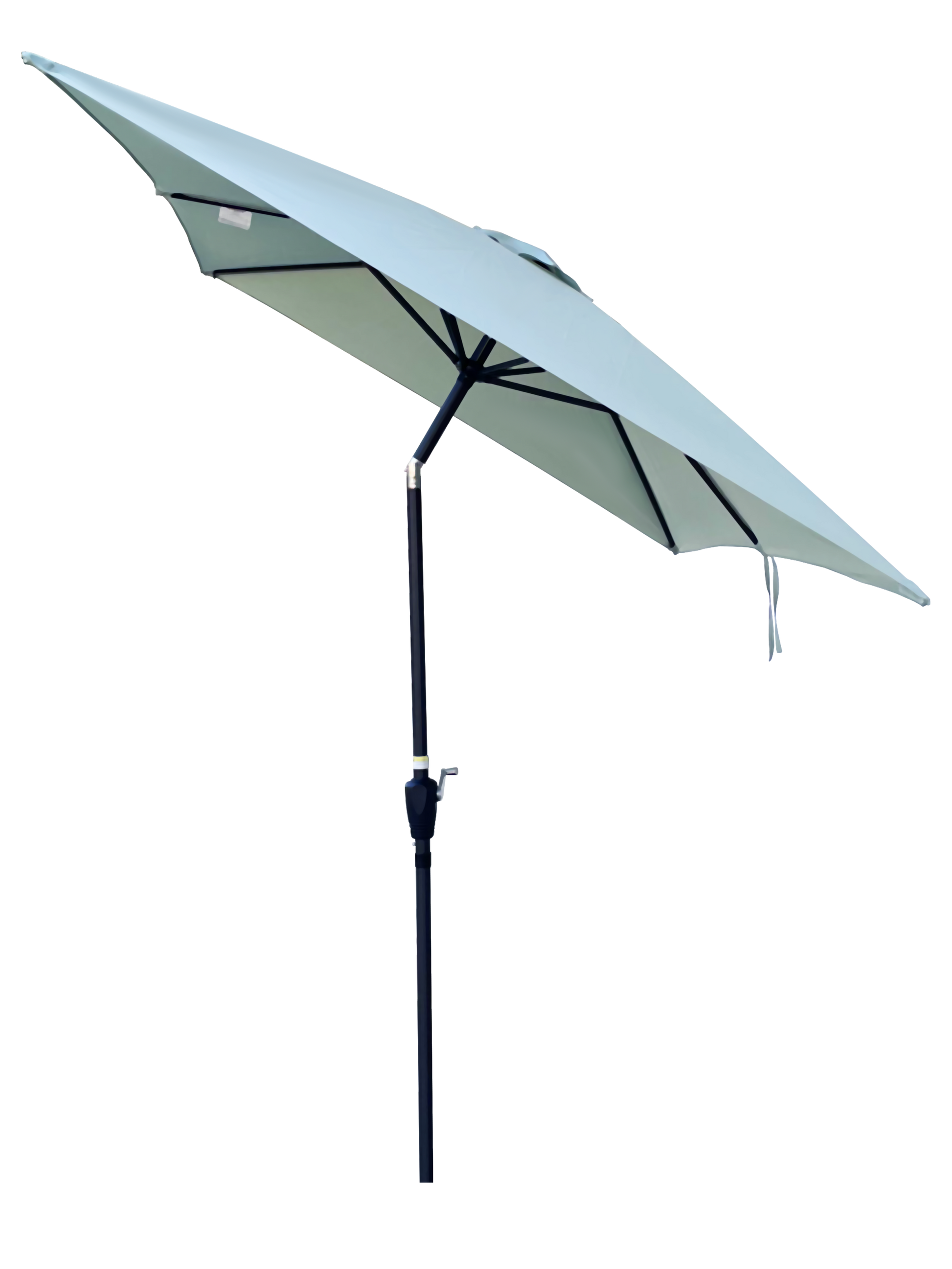 6 X 9Ft Patio Umbrella Outdoor Waterproof Umbrella With Crank And Push Button Tilt Without Flap For Garden Backyard Pool Swimming Pool Market Frosty Green Steel