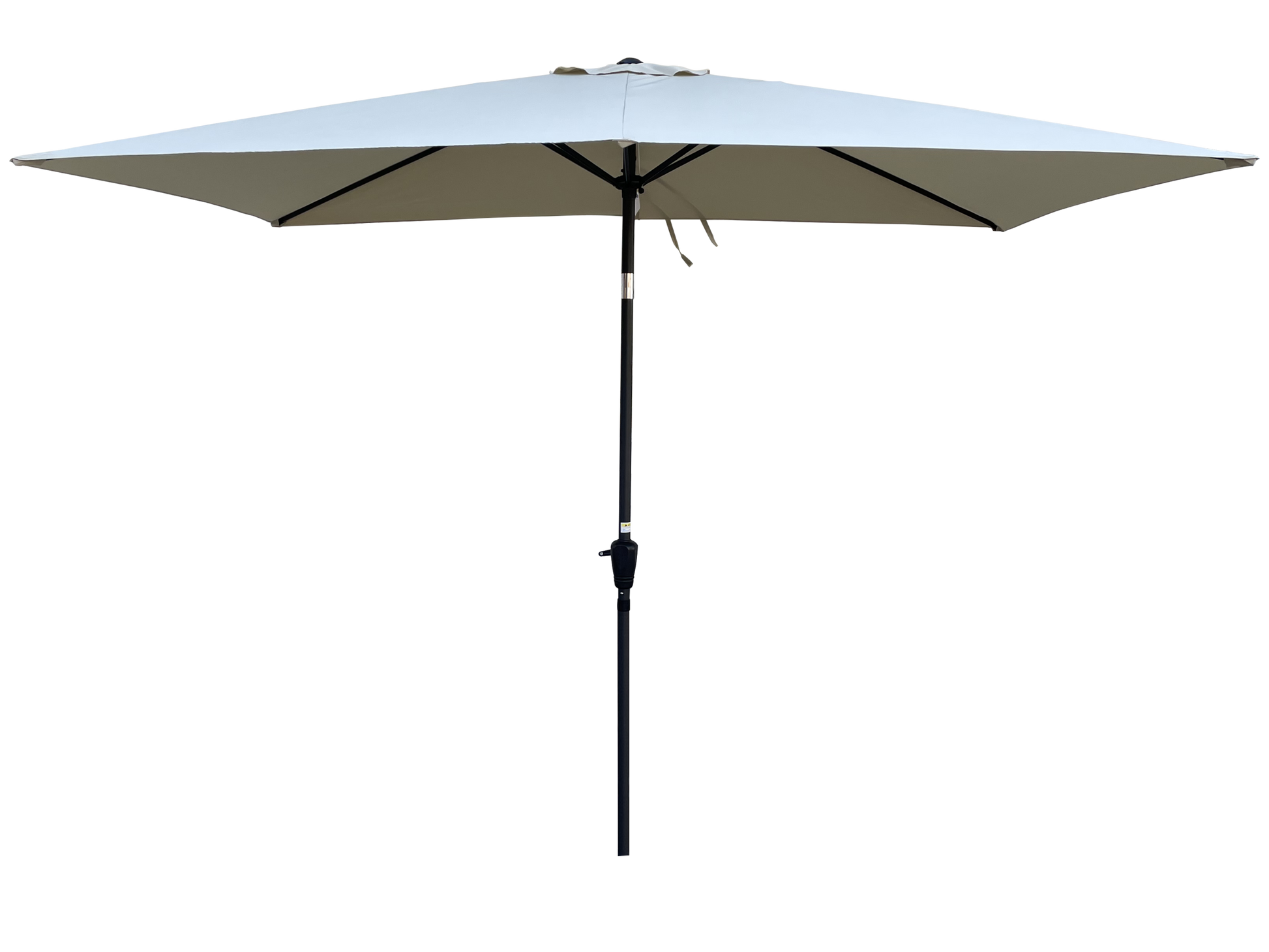 6 X 9Ft Patio Umbrella Outdoor Waterproof Umbrella With Crank And Push Button Tilt Without Flap For Garden Backyard Pool Swimming Pool Market Frozen Dew Steel