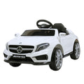 6V Mercedes Benz Amg Electric Vehicle, Kid Ride On Car With Parental Remote Control, Mp3 Player Headlights Opening Doors, For Children 3 8, White White Polypropylene