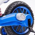 12V Kids Ride On Toy Motorcycle, Electric Motor Toy Bike With Training Wheels For Kids 3 6, Blue Blue Polypropylene