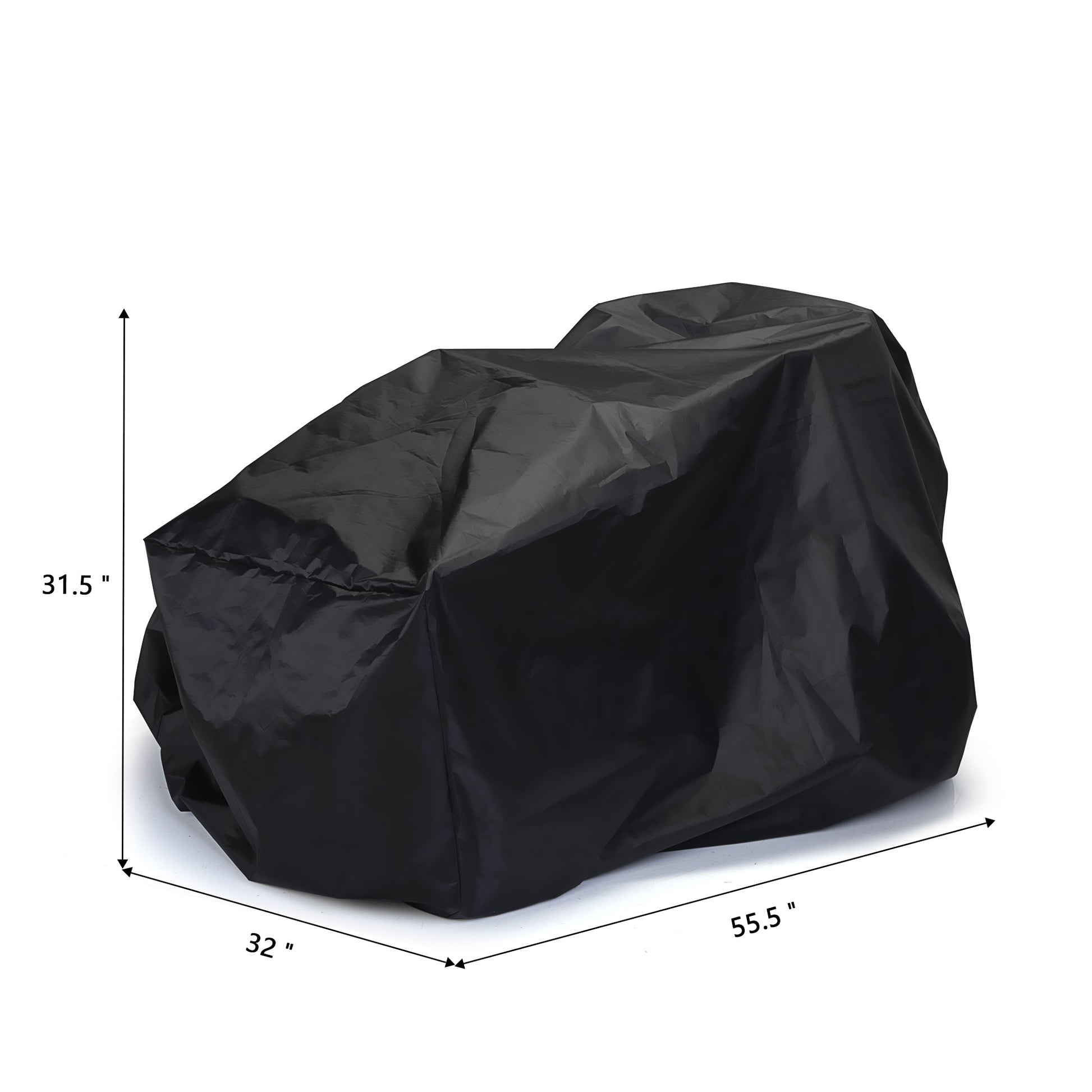 Kids Ride On Toy Car Cover, Outdoor Wrapper Resistant Protection For Children Vehicles, Wheels Cover Black Black Oxford Fabric