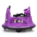 12V Snail Shaped Kids Electric Bumper Car With Remote Control, Ride On Car With Led Lights, Music, 360 Degree Rotate, Toddler Race Toys, 3 8 Years Old Purple Polypropylene