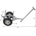 Log Dolly With Load Binder And Choker Chain 440Lb Grey Steel