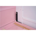 Wood Full Size House Murphy Bed With Usb, Storage Shelves And Blackboard, Pink White Box Spring Not Required Full Pink White Wood Bedroom Murphy Solid Wood Mdf