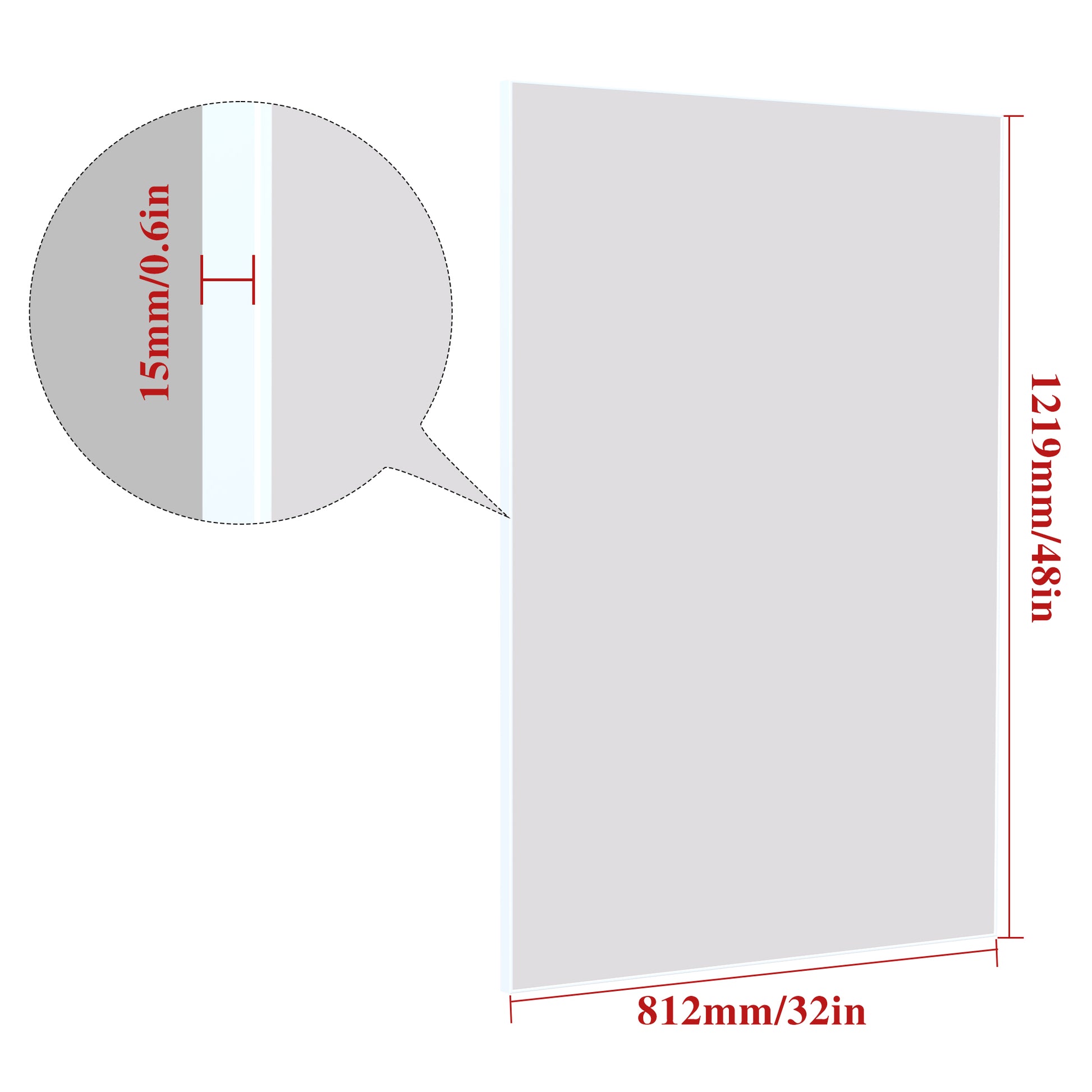 48"X32" Oversized Modern Rectangle Bathroom Mirror With White Frame Decorative Large Wall Mirrors For Bathroom Living Room Bedroom Vertical Or Horizontal Wall Mounted Mirror With Aluminum Frame