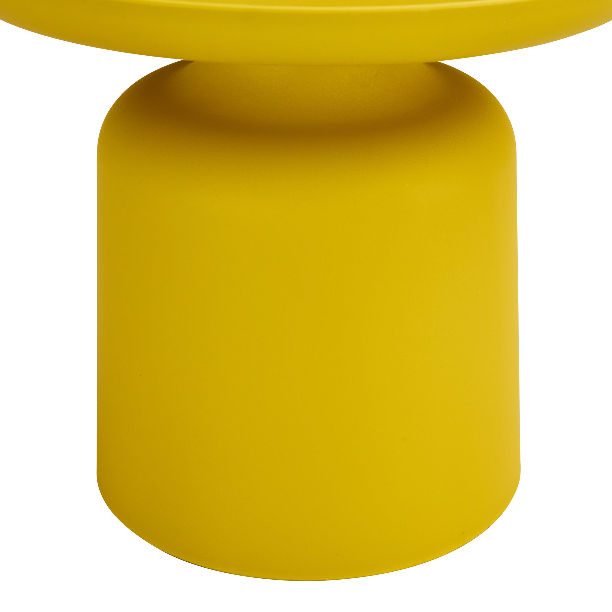 Yellow Side Table Small Space Stylish And Versatile Plastic Round Side Table Yellow Plastic