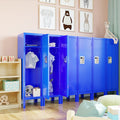 1 Door Tall Single Metal Locker Retro Style Storage Cabinet Industrial Furniture For Living Room Bedroom Storage Room Gym School Blue Blue Steel