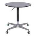 Movable Adjustable Coffee Table 360 Swivel Counter Bar Height Aluminum Star Base Movable For End Table Dining Room Home Kitchen Table Black Aluminium Alloy