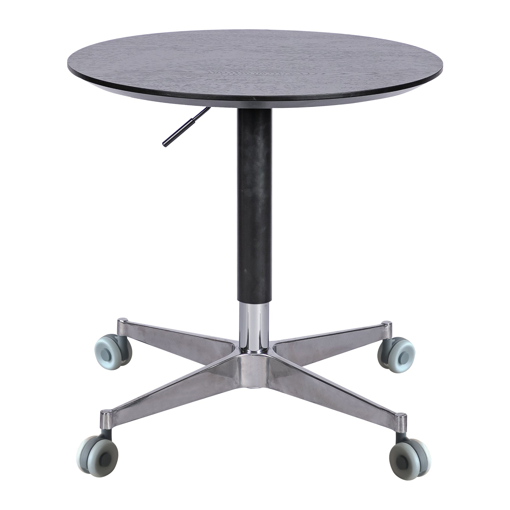 Movable Adjustable Coffee Table 360 Swivel Counter Bar Height Aluminum Star Base Movable For End Table Dining Room Home Kitchen Table Black Aluminium Alloy
