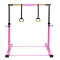 Gymnastic Bar Set Gymnastics Horizontal Bar Gymnastics Kip Bar For Kids Home Use Pink Light Pink Metal