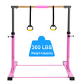 Gymnastic Bar Set Gymnastics Horizontal Bar Gymnastics Kip Bar For Kids Home Use Pink Light Pink Metal