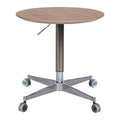 Movable Adjustable Coffee Table 360 Swivel Counter Bar Height Aluminum Star Base Movable For End Table Dining Room Home Kitchen Table Natural Wood Aluminium Alloy