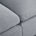 Modern Large U Shape Sectional Sofa, 2 Large Chaise With Removable Ottomans For Living Room Grey Polyester Primary Living Space Pillow Back American Design Polyester 6 Seat