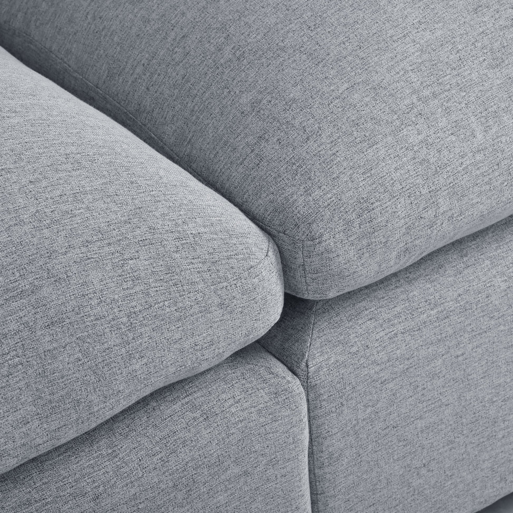 Modern Large U Shape Sectional Sofa, 2 Large Chaise With Removable Ottomans For Living Room Grey Polyester Primary Living Space Pillow Back American Design Polyester 6 Seat