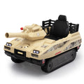 Ride On Tank 24V Thunder Tank Car With Fighting Cannon And Rotating Turret, Remote Control, Lights, Music, Military Battery Powered Truck Toy Gift For Boys Girls, 3 8 Years Old, Desert Yellow Yellow Polypropylene