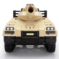 Ride On Tank 24V Thunder Tank Car With Fighting Cannon And Rotating Turret, Remote Control, Lights, Music, Military Battery Powered Truck Toy Gift For Boys Girls, 3 8 Years Old, Desert Yellow Yellow Polypropylene