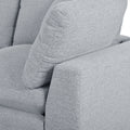Modern Large U Shape Sectional Sofa, 2 Large Chaise With Removable Ottomans For Living Room Grey Polyester Primary Living Space Pillow Back American Design Polyester 6 Seat