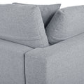 Modern Large U Shape Sectional Sofa, 2 Large Chaise With Removable Ottomans For Living Room Grey Polyester Primary Living Space Pillow Back American Design Polyester 6 Seat