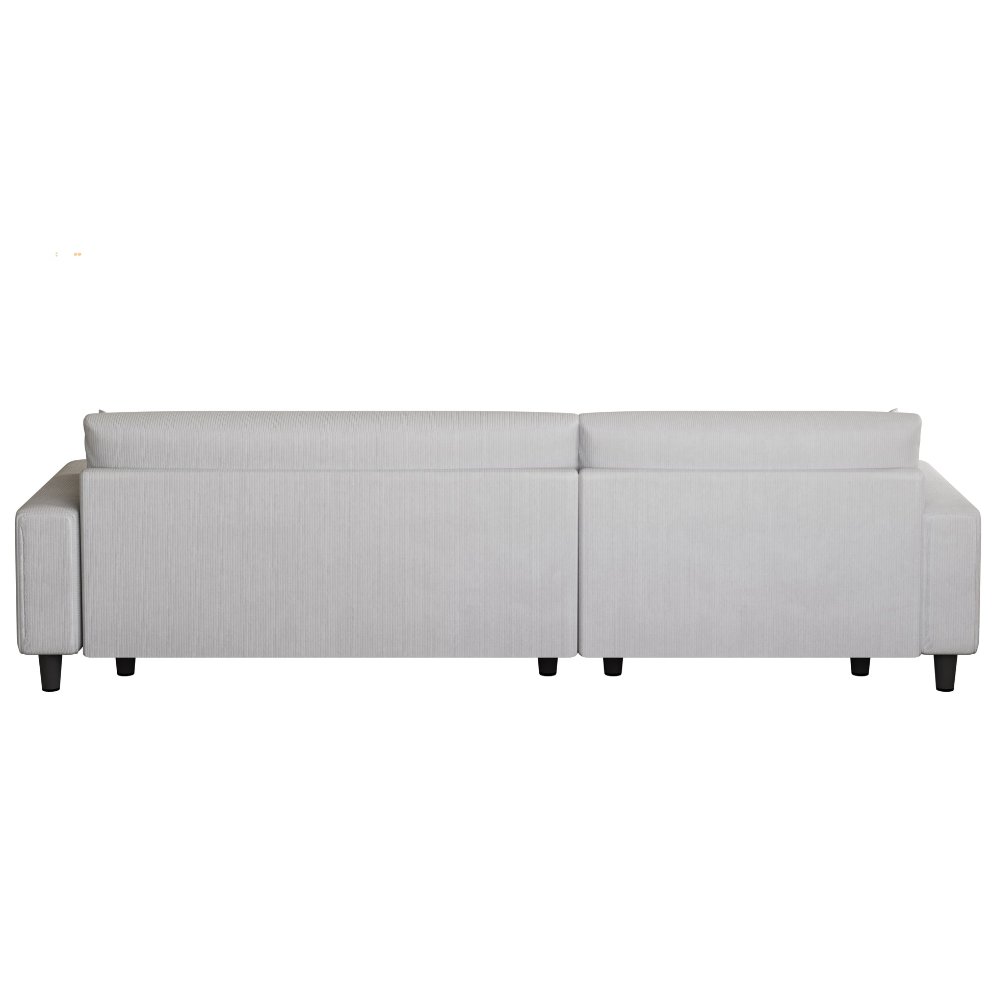 The 93 Inch Grey Corduroy Sofa Bed Comes With Two Pillows To Fit In The Living Room And The Apartment Is Not Overcrowded Gray Corduroy 3 Seat