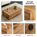 Modern Mdf Coffee Table With Wood Texture Pattern 39.37X23.62X11.81 Inches Stylish And Durable Design Wood Mdf
