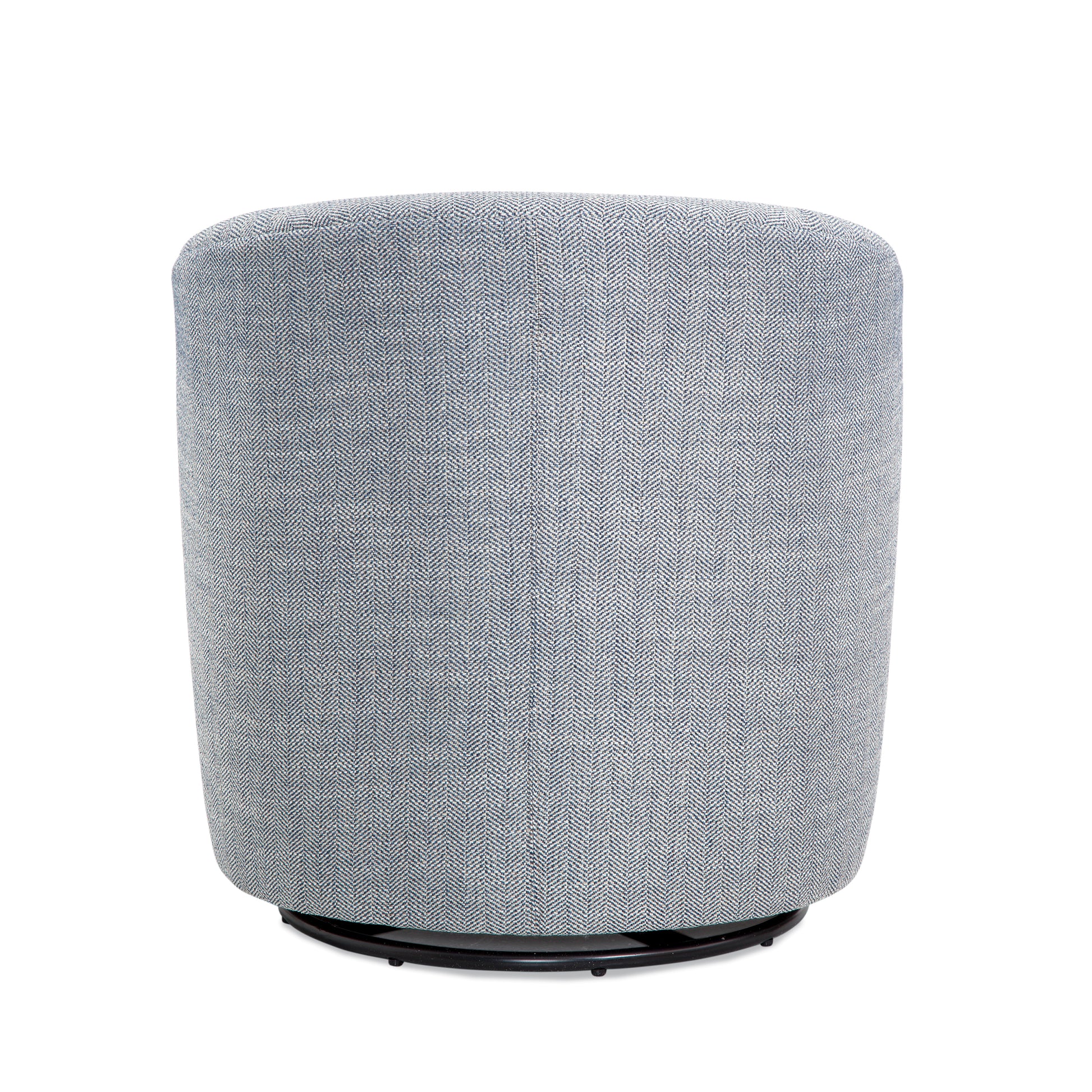 Lainey Indigo Swivel Barrel Chair Blue Modern,Transitional Foam Polyester