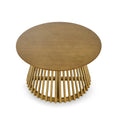 Modern Minimalist Coffee Table, Solid Wood Coffee Table, Nordic Style Coffee Table, Simple Design, Suitable For Both Home And Office. Brown Yellow Solid Wood Mdf