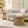 Modern Minimalist Coffee Table, Solid Wood Coffee Table, Nordic Style Coffee Table, Simple Design, Suitable For Both Home And Office. Brown Yellow Solid Wood Mdf