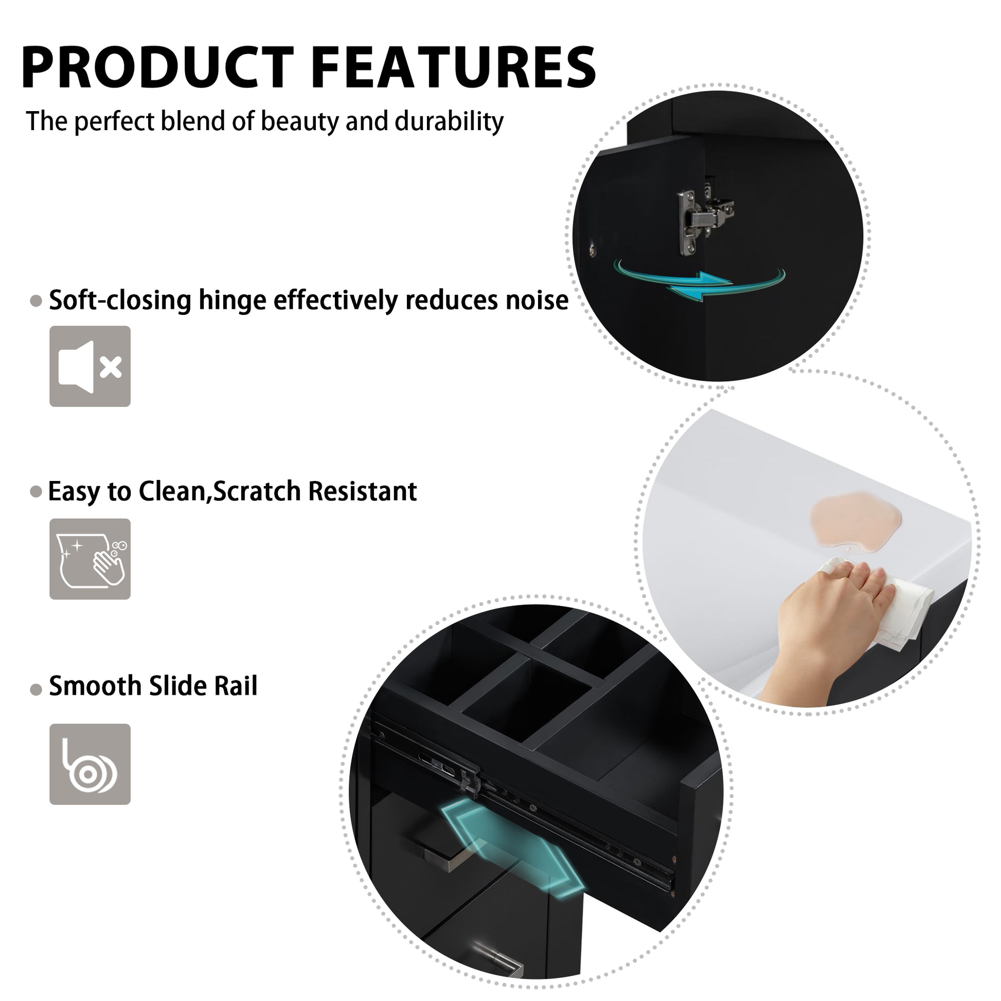 30'' Bathroom Vanity With Resin Sink Combo,Solid Wood Frame Bathroom Storage Cabinet, Freestanding Vanity Set With 3 Drawers& Soft Closing Doors Same As Sw000120Aab Black Bathroom Solid Wood Mdf