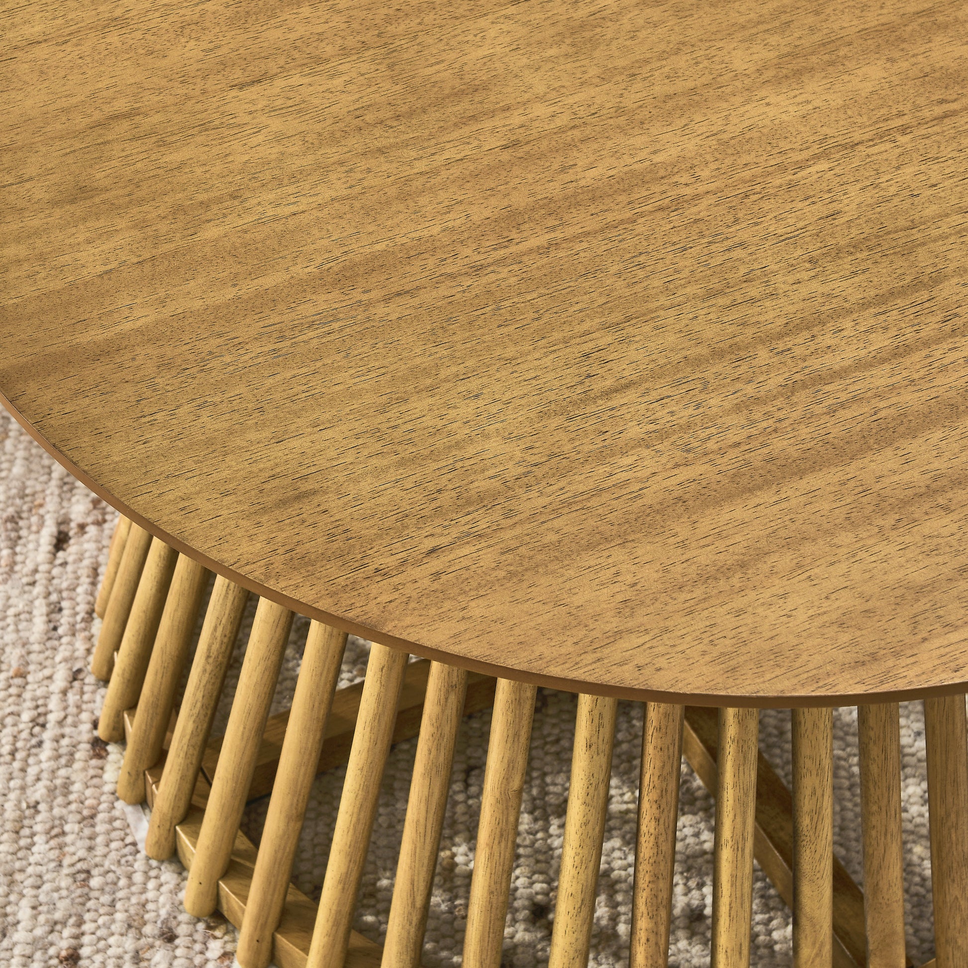 Modern Minimalist Coffee Table, Solid Wood Coffee Table, Nordic Style Coffee Table, Simple Design, Suitable For Both Home And Office. Brown Yellow Solid Wood Mdf