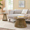 Modern Minimalist Coffee Table, Solid Wood Coffee Table, Nordic Style Coffee Table, Simple Design, Suitable For Both Home And Office. Walnut Brown Solid Wood Mdf