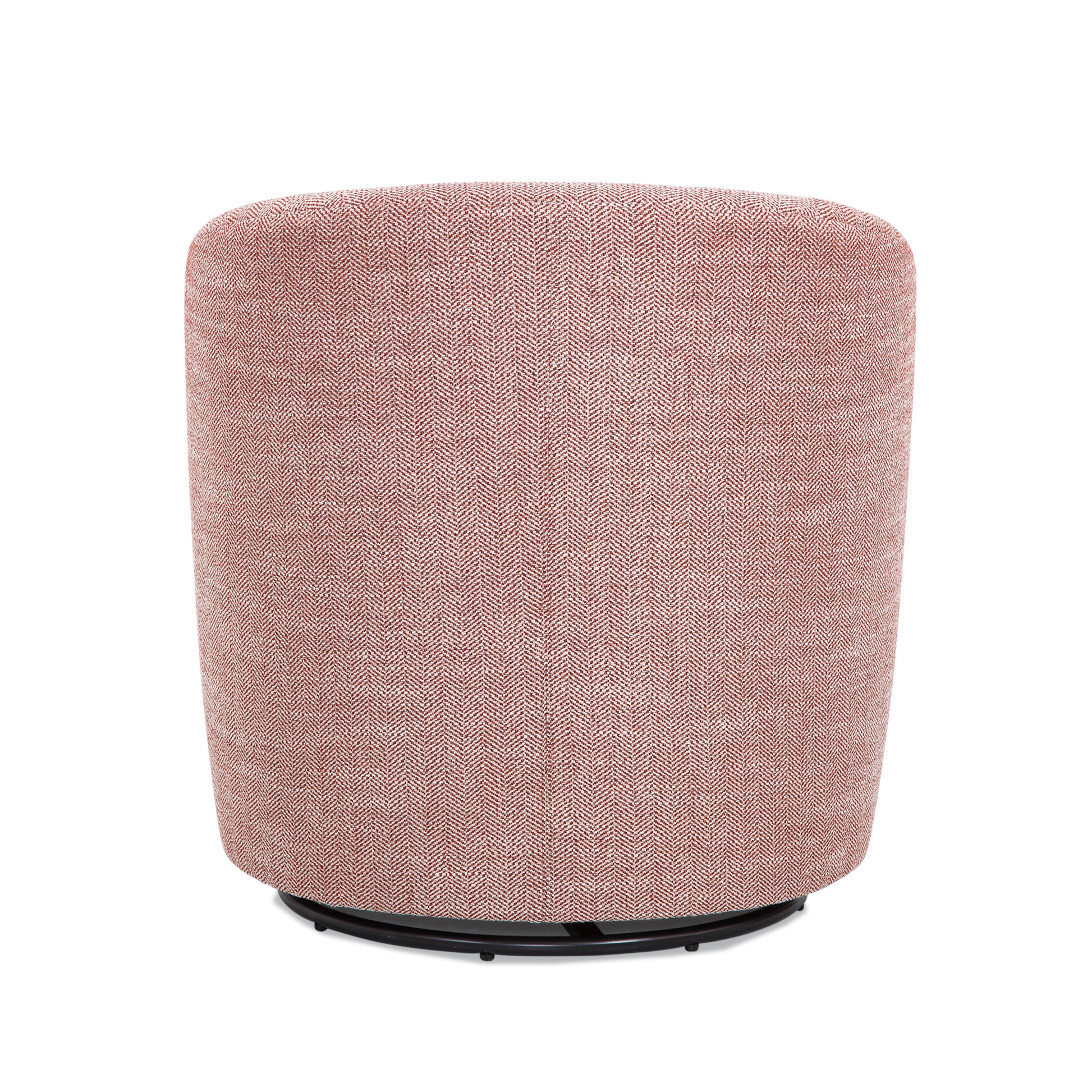 Lainey Henna Swivel Barrel Chair Red Foam Polyester