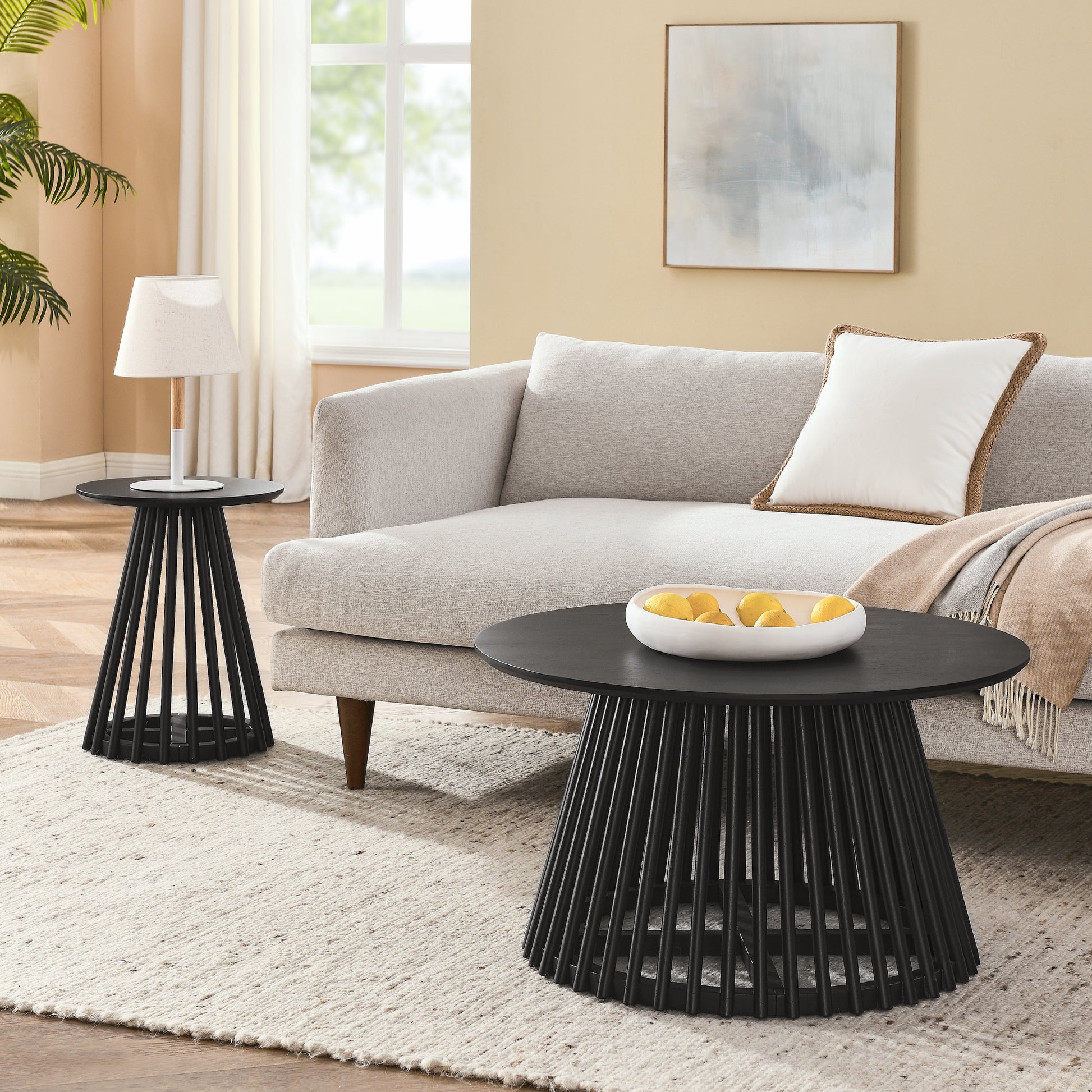 Coffee Table, Coffee Table, Living Room Coffee Table, Modern Coffee Table, Simple Coffee Table, Solid Wood Coffee Table Black Solid Wood Mdf