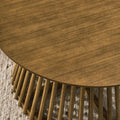 Modern Minimalist Coffee Table, Solid Wood Coffee Table, Nordic Style Coffee Table, Simple Design, Suitable For Both Home And Office. Walnut Brown Solid Wood Mdf