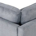 5 Pieces L Shaped Sofa With Removable Ottomans And Comfortable Waist Pillows Grey Polyester 5 Seat