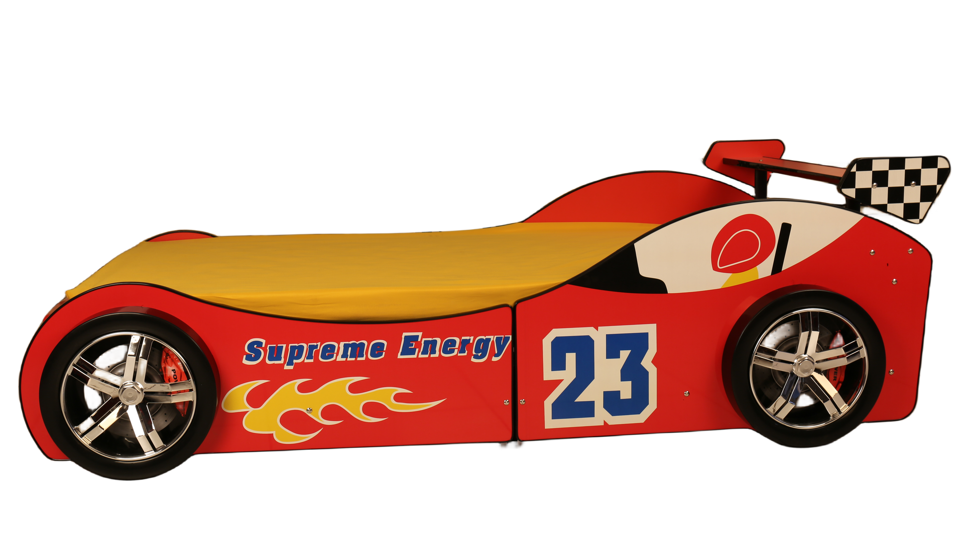 Supreme Energy Racing Car Bed Red Mdf