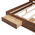 Full Size Wooden Daybed With 3 Storage Drawers, Upper Soft Board, Shelf, And A Set Of Sockets And Usb Ports, Brown Brown Solid Wood Mdf