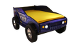 Unlimited Speed Jeep Bed Twin Blue Mdf