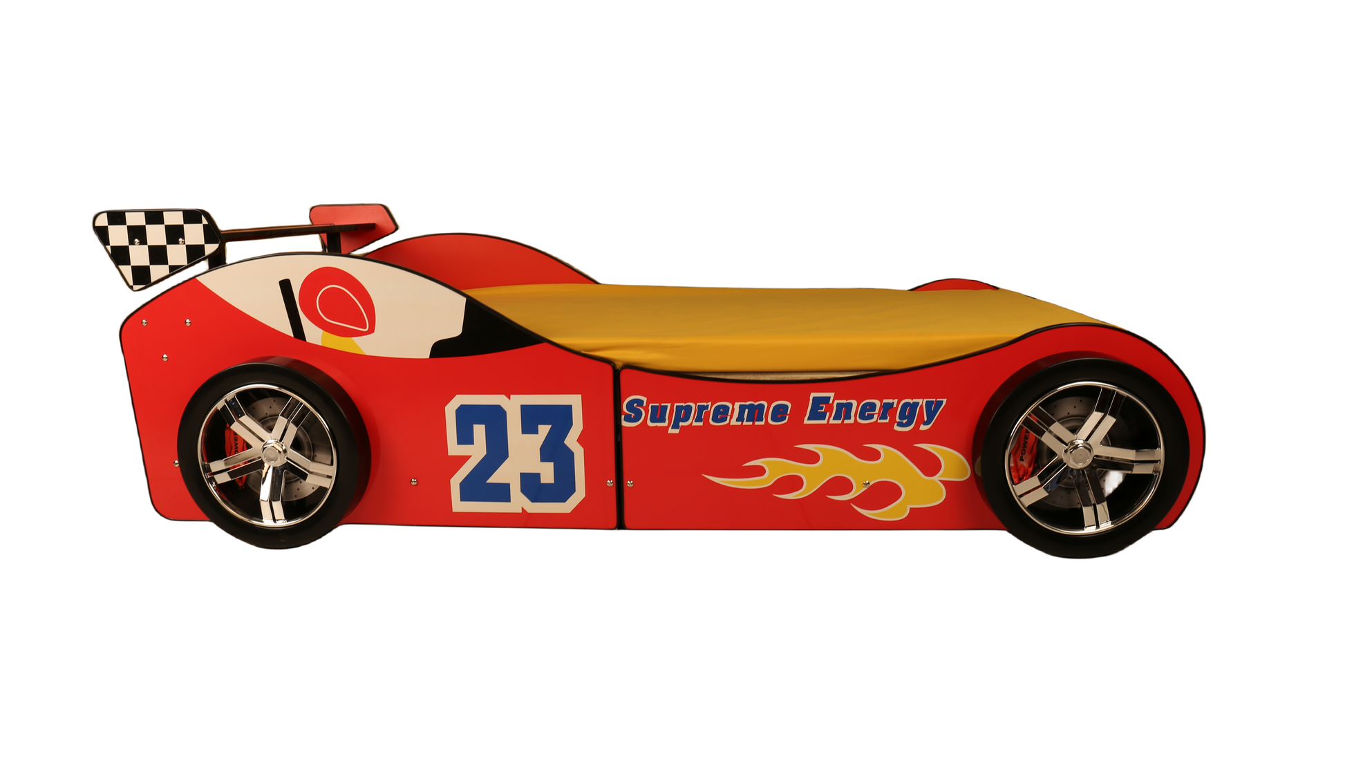 Supreme Energy Racing Car Bed Red Mdf