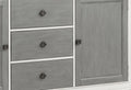 Katia Server, Gray & Weathered White Finish Dn02276 Gray Wood