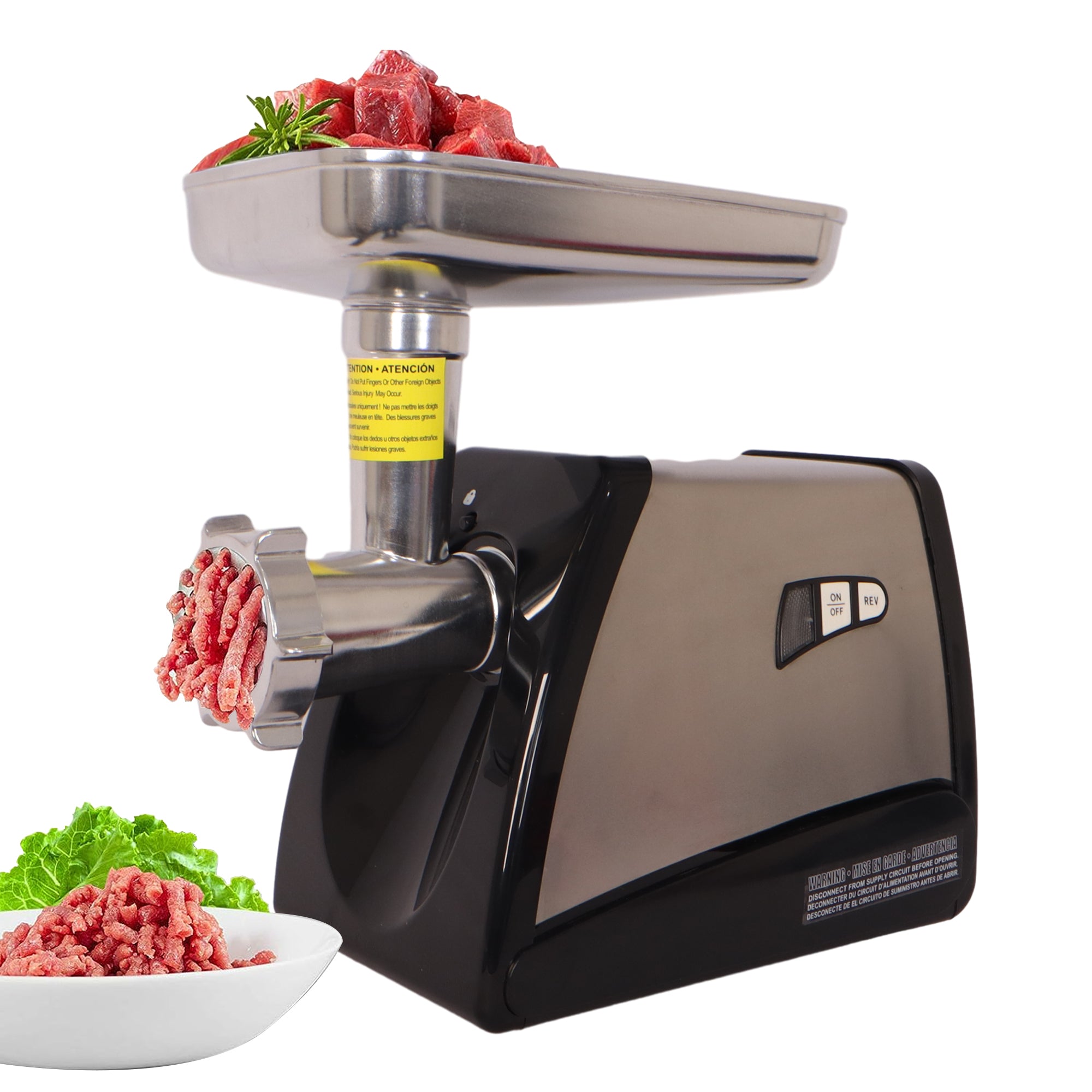 Meat Grinder & Sausage Stuffer, 570 Watt,Stainless Steel Aqua Grey Kitchen Stainless Steel