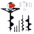 2.7Hp Post Hole Digger 63Cc Two Person Handle Gas Powered 2 Stroke Auger Digging Drill Shaft Size 3 4