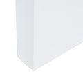 Modern Minimalist Transparent Tempered Glass Coffee Tablepaired With White Mdf Decorative Columns. Computer Desk. Game Table. Ct 1546 Transparent Glass