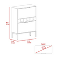 Staten Bar Cabinet, Two Door Flexible Cabinets, Light Gray Gray Particle Board Particle Board