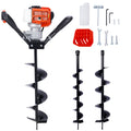 V Type 52Cc 2 Stroke Gas Post Hole Digger One Man Auger Epa Machine Plant Soil Digging Fence Withhole Digger Replacement Auger Bits L4