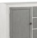 Katia Server, Gray & Weathered White Finish Dn02276 Gray Wood