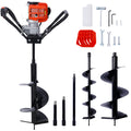 V Type 52Cc 2 Stroke Gas Post Hole Digger One Man Auger Epa Machine Plant Soil Digging Fence Withhole Digger Replacement Auger Bits L6